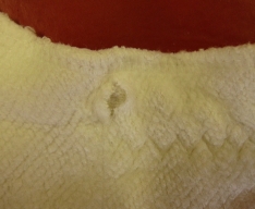 hole in nappy for elastic