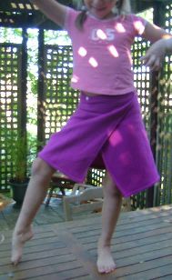wrap skirt on a tall 7 year old