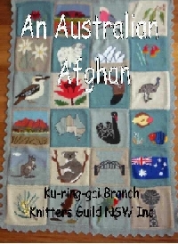 An Australian Afghan knitting book