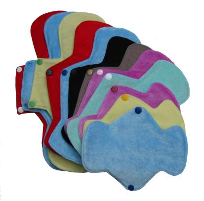 reuseable cloth pads for menstruation and mild incontinence