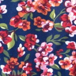 floral retro navy